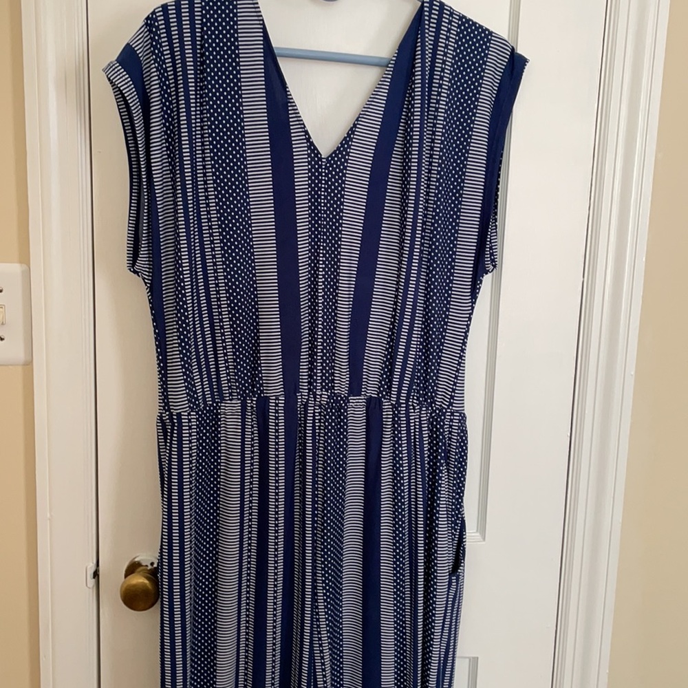 Express Navy Patterned Jumpsuit! - image 5